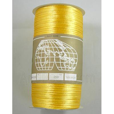 Satin Rattail Cord, Yellow