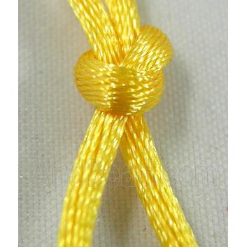 Satin Rattail Cord, Yellow