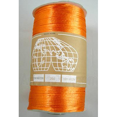 orange Satin Rattail Cord