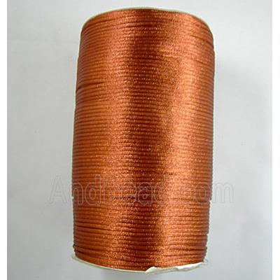 Satin Rattail Cord, brown