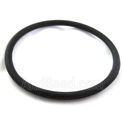 Jewelry making necklace bracelet, rubber, black