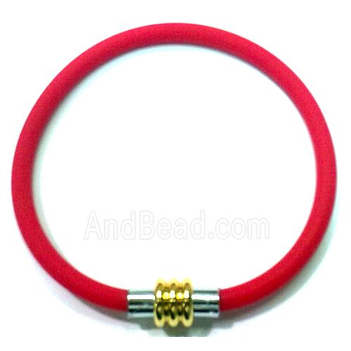 Jewellry Making necklace and bracelet cord, rubber, red