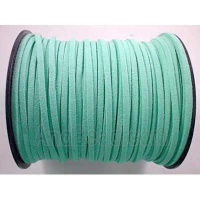 Synthetic Suede Cord, aqua