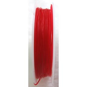 Crystal Wire, stretchy, round, red
