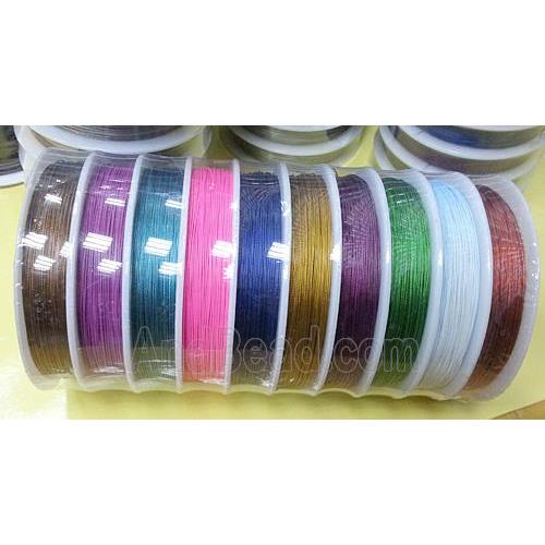 Jewelry binding wire, Tiger tail, mixed color