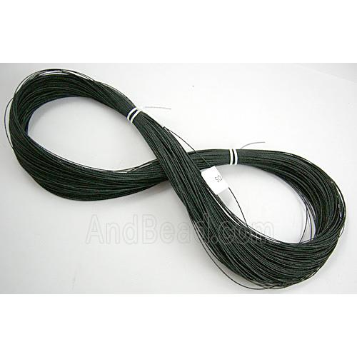 waxed wire, round, grade a, black