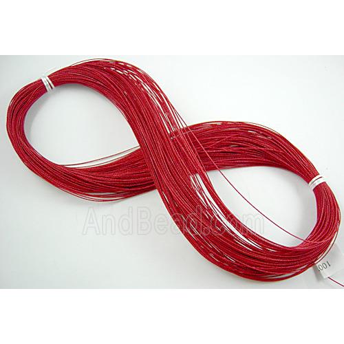 waxed wire, round, grade a, red