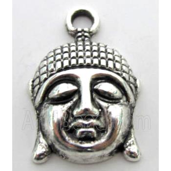 Tibetan Silver buddha pendant, Lead free and nickel Free