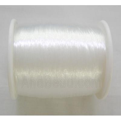 Crystal thread, white, no-stretchy