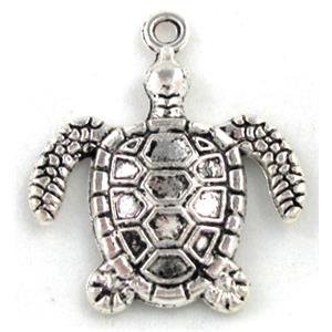 Tibetan Silver tortoise pendant, 30x35mm