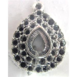 Tibetan Silver pendant non-nickel, 23x17mm