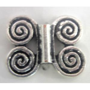 Tibetan Silver spacer bead, lead free and nickel free, 17x21mm