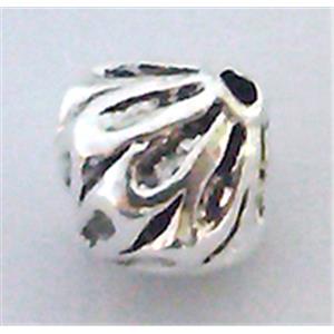 Tibetan Silver spacer beads, lead free and nickel free, 8mm dia