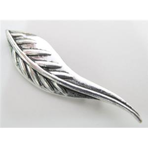 Tibetan Silver pendant, lead free and nickel free, 62mm length