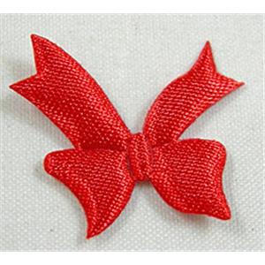 Red Fabric Butterfly, 25x25mm