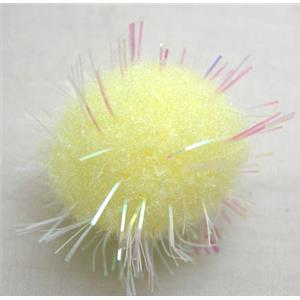 Hand-Weave Floss Ball Clothing Accessories, 17mm diameter