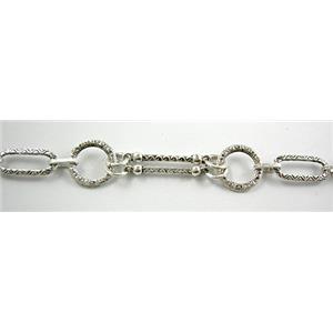 Antique Silver Alloy Chain, 98cm(38 inch) length