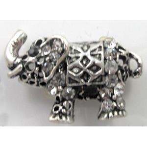 Tibetan Silver elephant, Lead and nickel Free, 30x20mm