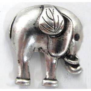 Tibetan Silver Elephant charm, Lead and nickel Free, 30x30mm