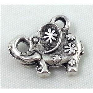 elephant, tibetan silver pendant, non-nickel, approx 14x16mm