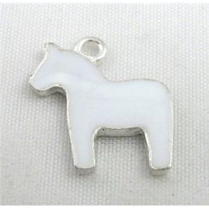 bracelet bar, enamel alloy pendant, approx 18x18mm