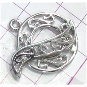 Copper toggle clasps, 23mm dia, stick: 30mm length, color code: E golden