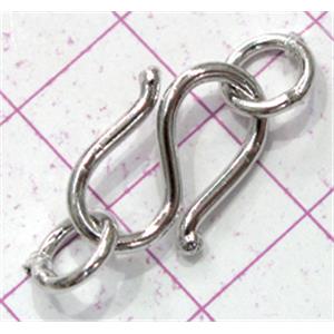 Copper toggle clasps, 12x26mm, color code: F platinum