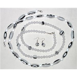 DIY Plastic Necklace, mixed color, 14x30mm, 10mm,14mm, 20mm, 32 inch length