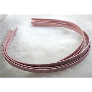Head Bands, steel alloy, cord-braiding, 5mm wide, approx 13x15cm