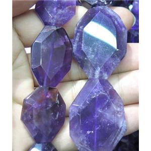amethyst bead, freeform, approx 20-45mm