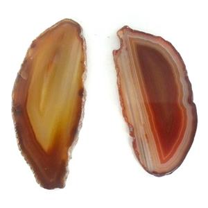 agate slice pendant, freeform, coffee, approx 20-70mm