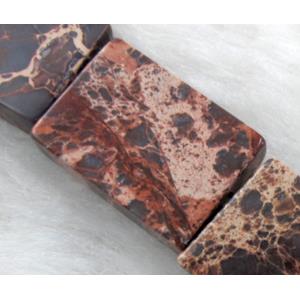 Sea Sediment Jasper, oblong, 13x18mm, 22pcs per st