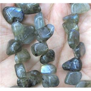 labradorite chip beads, freeform, approx 8-15mm, 15.5 inches