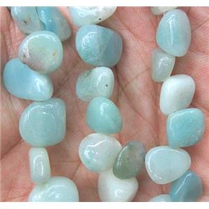Amazonite beads chip, freeform, approx 8-15mm, 15.5 inches