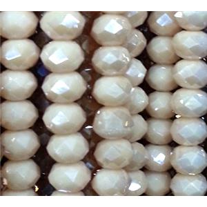 glass crystal bead, faceted wheel, approx 10mm, 72pcs per st