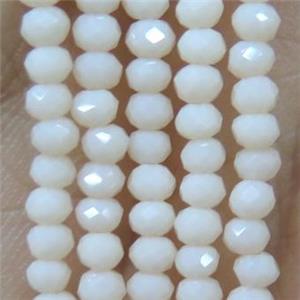 chinese crystal glass bead, faceted rondelle, approx 2mm, 200pcs per st