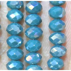 chinese crystal bead, faceted rondelle, approx 4x6mm. 100 pcs per st