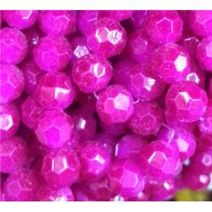chinese crystal glass bead, faceted round, approx 6mm dia, 100pcs per st