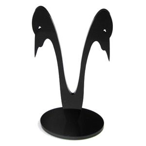 Black Jewelry Earring Display Carrier, 1set(3pcs):5x9.5cm, 5x11.5cm, 5x13.5cm