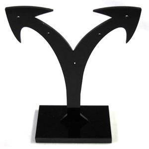 Black Jewelry Earring Display Carrier, 1set(3pcs): 8x8.5cm, 8x10.5cm, 8x12.5cm