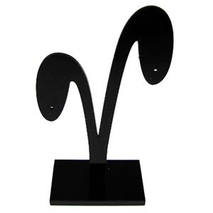 Black Jewelry Earring Display Carrier, 1set(3pcs): 6x10.5cm, 6x12cm, 6x13.5cm