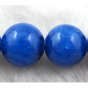 Round Jade gemstone, dye, stabile, 8mm dia, 48pcs per st