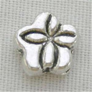 Tibetan Silver Spacer Non-Nickel, 6.3mm diameter
