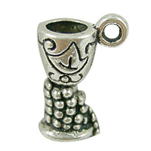 Tibetan Silver Cups Non-Nickel, 11x16mm