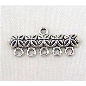 Tibetan Silver Pendant Non-Nickel, 25mm length