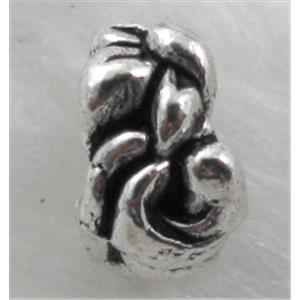 bead, Tibetan Silver Spacer Non-Nickel, 10mm dia, hole:5mm