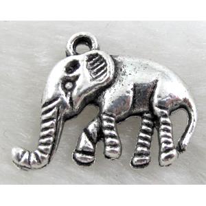 elephant, Tibetan Silver pendant Non-Nickel, 20x15mm