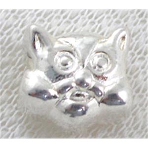 Silver plated bead, Tibetan Silver Spacer Non-Nickel, 13x12mm, hole:5mm