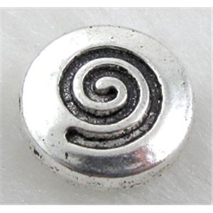 Tibetan Silver Spacers Non-Nickel, 14mm dia, 5mm thin