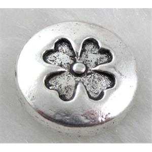 Tibetan Silver Spacers Non-Nickel, 14mm dia, 5mm thin